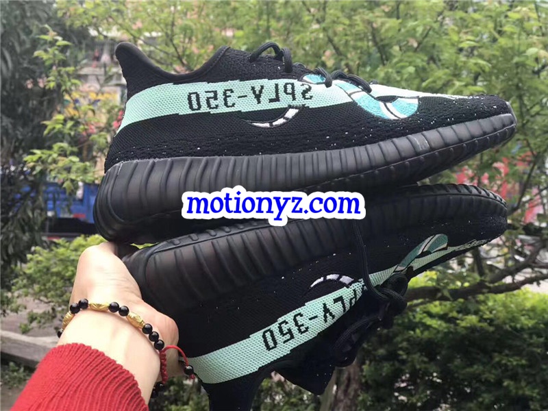 Yeezy Boost 350 V2 Snake Black Tiffiany Blue